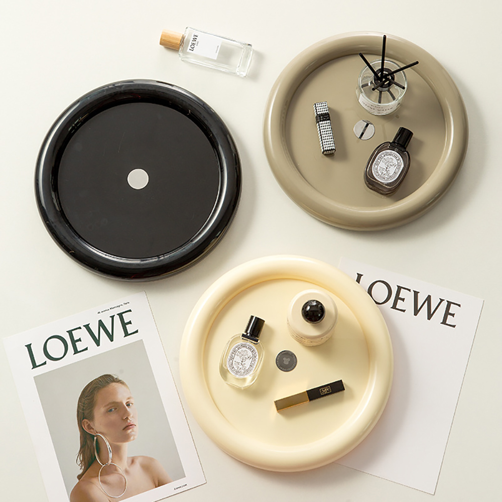 Luxury Skincare Tray - Dönen Kozmetik Organizatör Işık Lüks Parfüm
