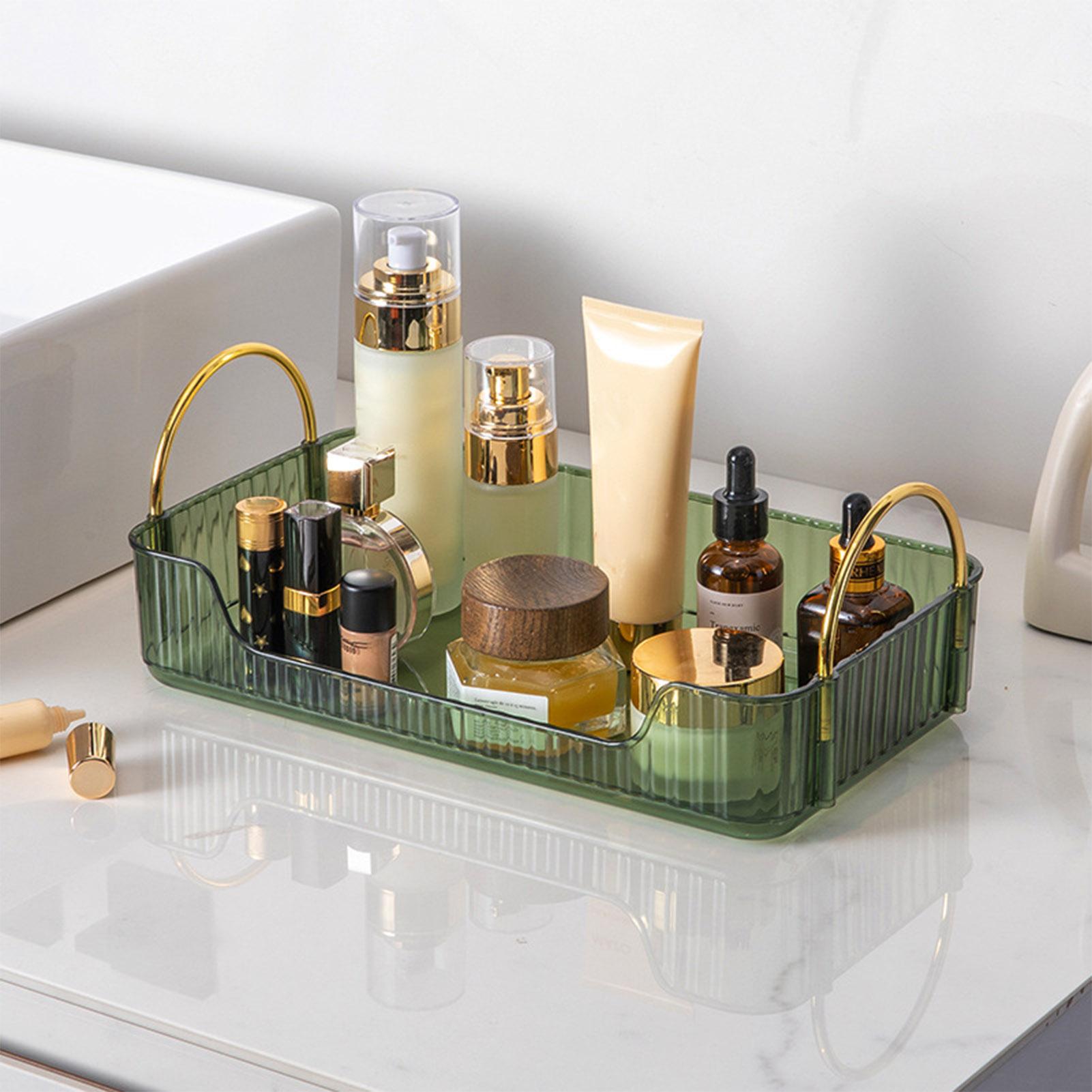 Banyo Organizatör Rafı Hafif L - Luxury Skincare Tray incelemesi ve fiyatı