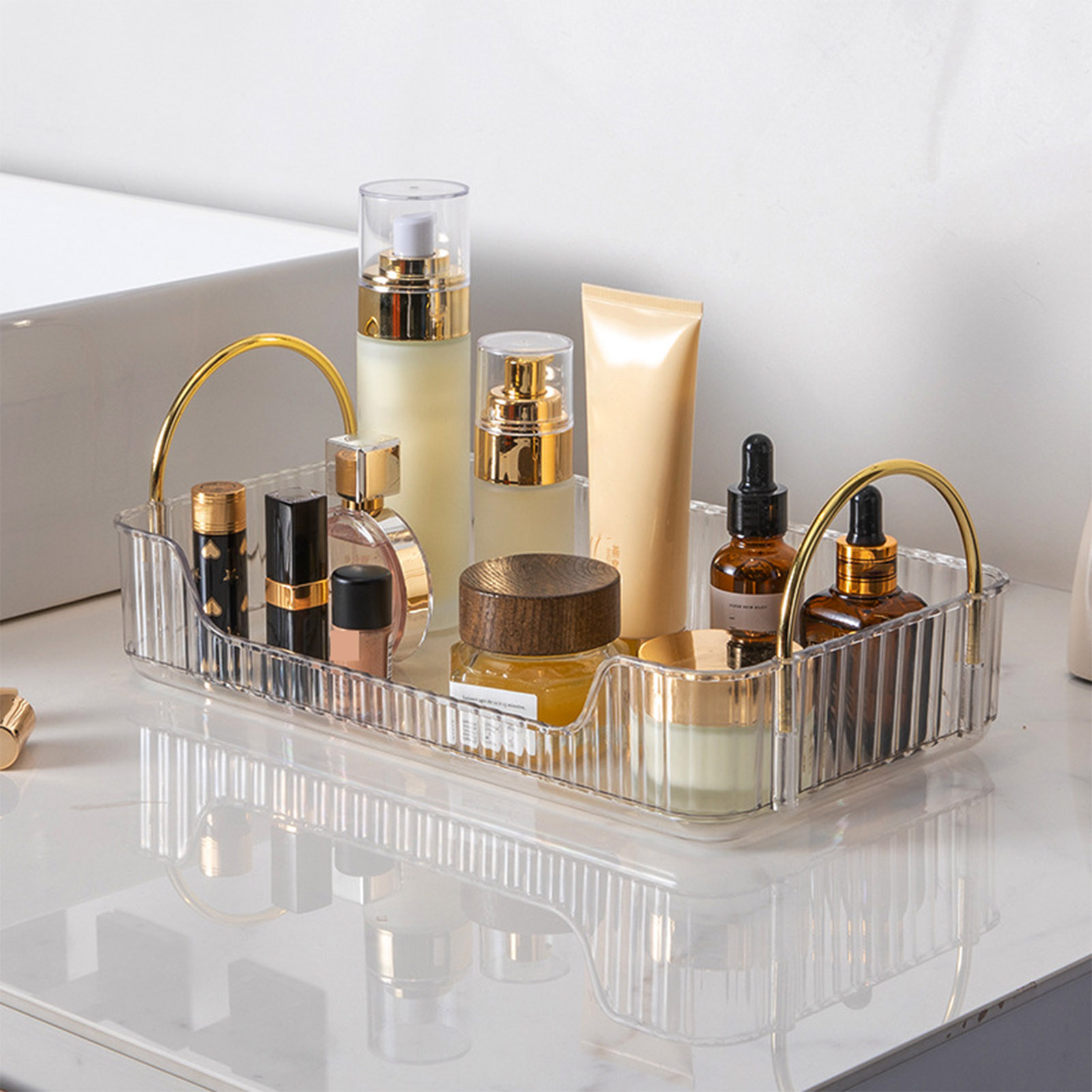 Banyo Organizatör Rafı Hafif L - Luxury Skincare Tray incelemesi ve fiyatı