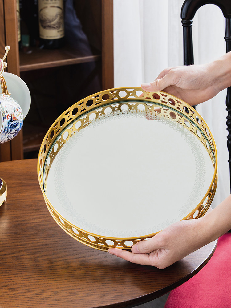Hafif lüks aynalı pirinç döner - Luxury Skincare Tray incelemesi ve fiyatı