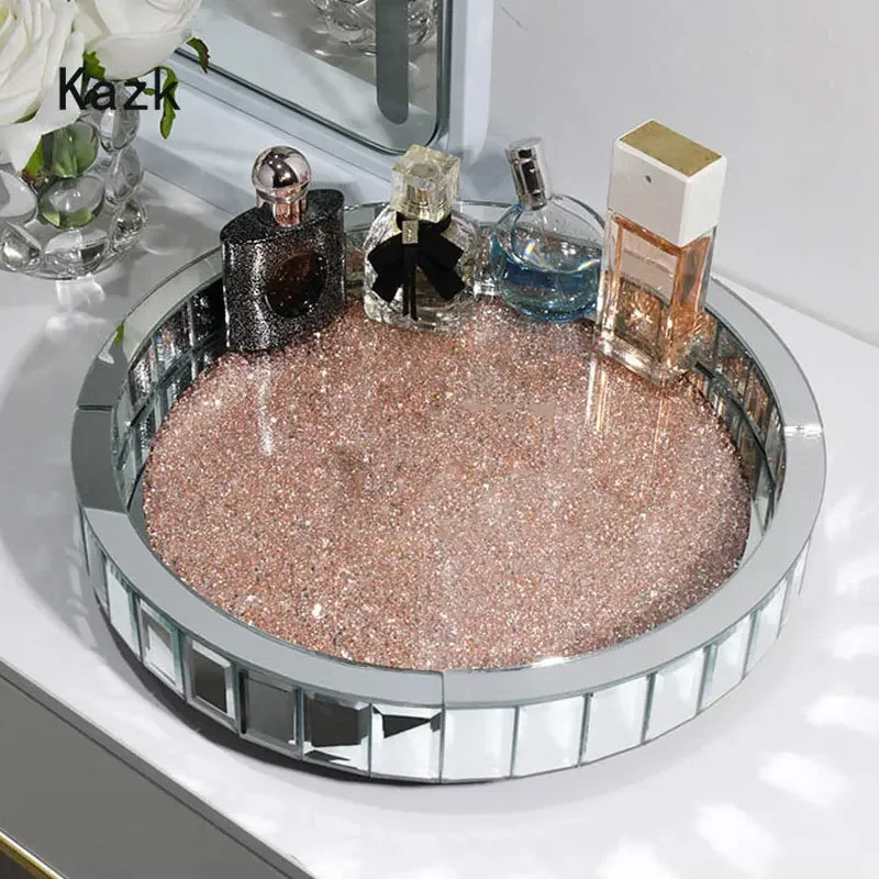 Lüks Elmas Kakma Cam Depolama  - Luxury Skincare Tray incelemesi ve fiyatı