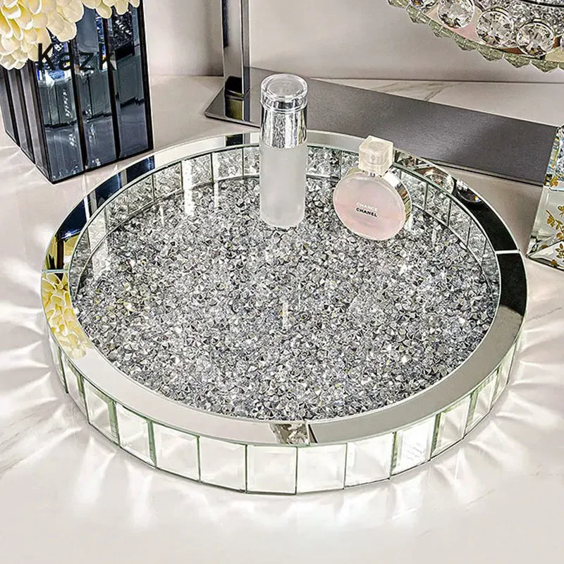 Lüks Elmas Kakma Cam Depolama  - Luxury Skincare Tray incelemesi ve fiyatı
