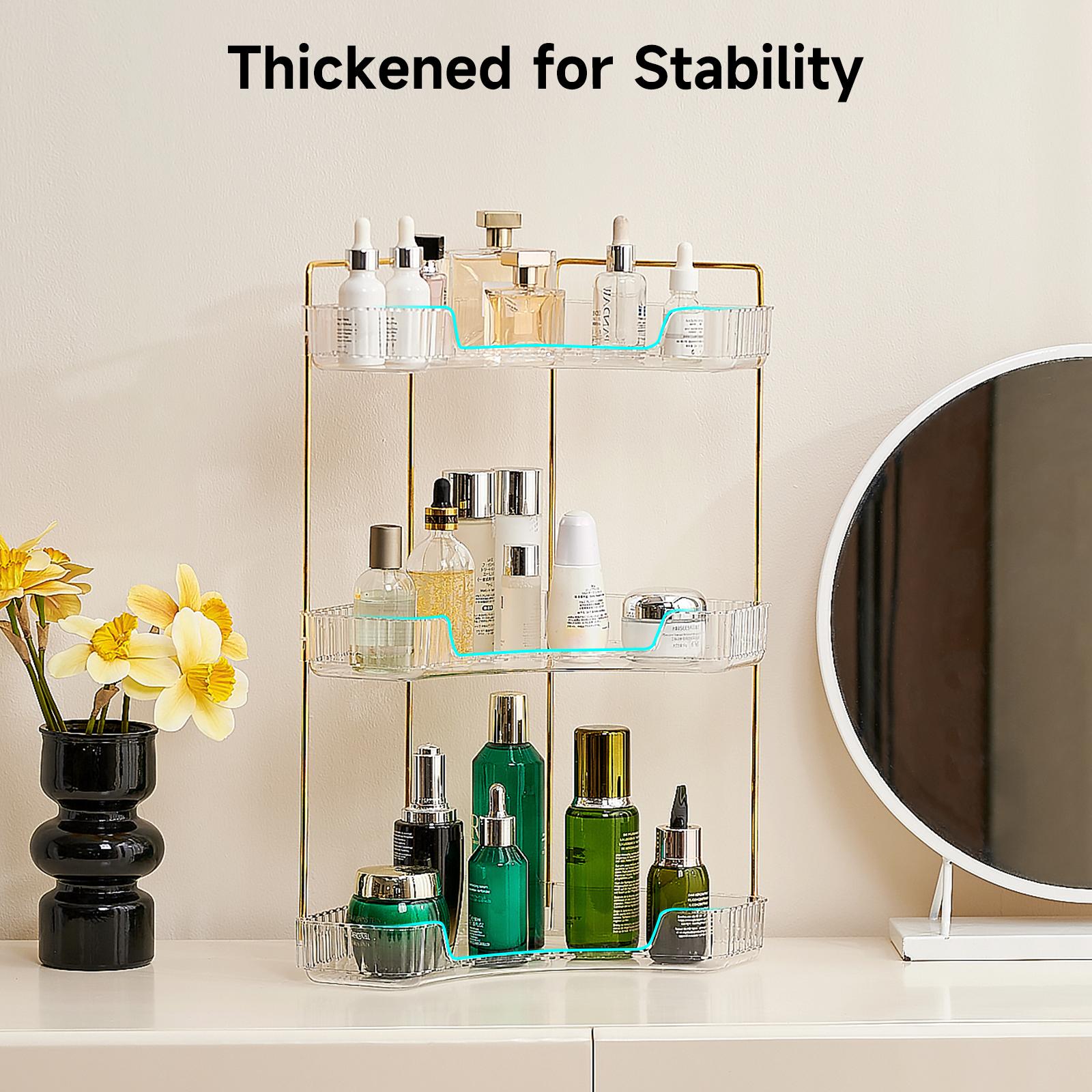 3 Katlı Şeffaf Banyo Düzenleyi - Luxury Skincare Tray incelemesi ve fiyatı