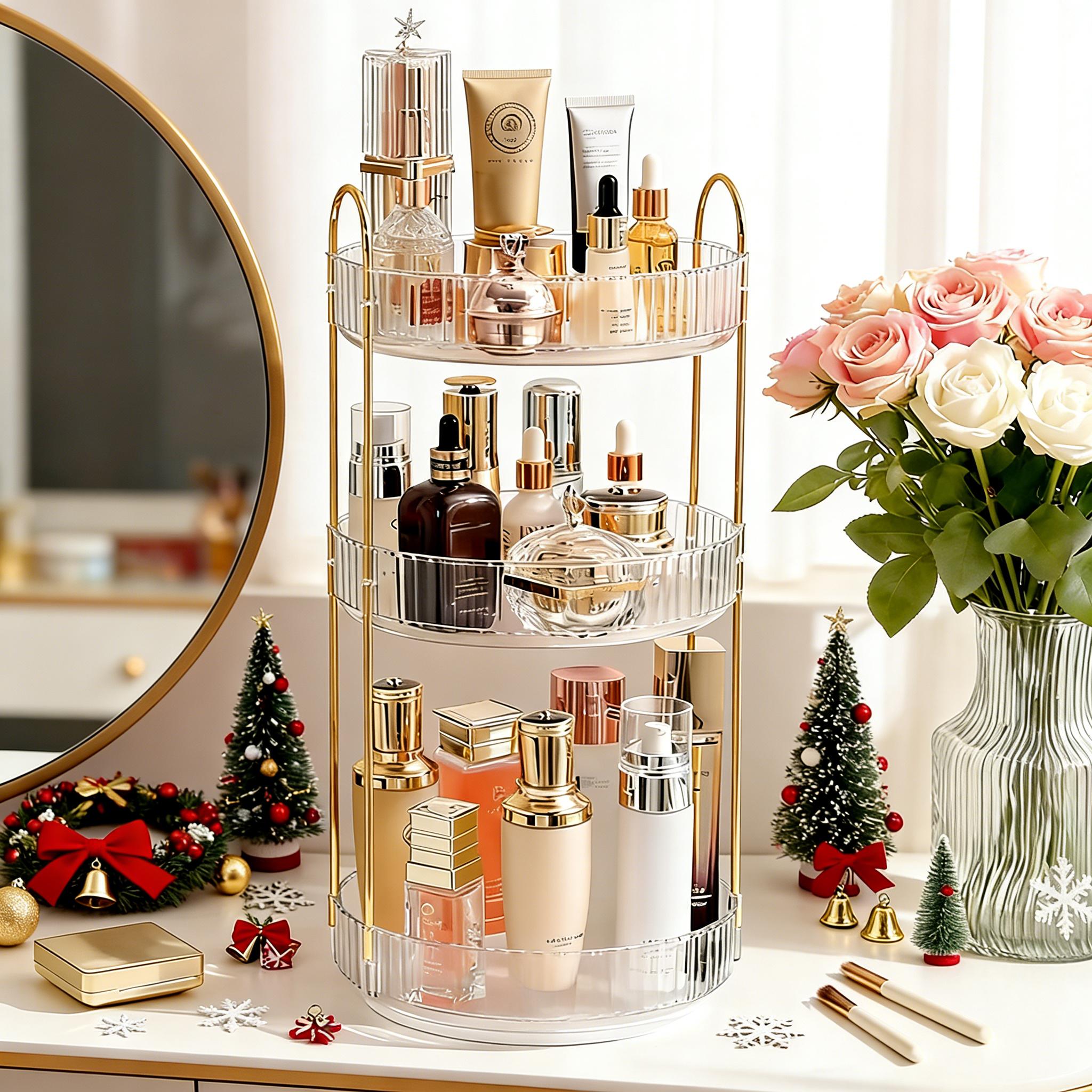 3 Katlı Şeffaf Banyo Düzenleyi - Luxury Skincare Tray incelemesi ve fiyatı